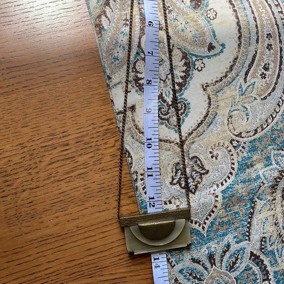 Silpada Brass horn or stone Eclipse pendant on copper brass chain - Picture 7 of 9